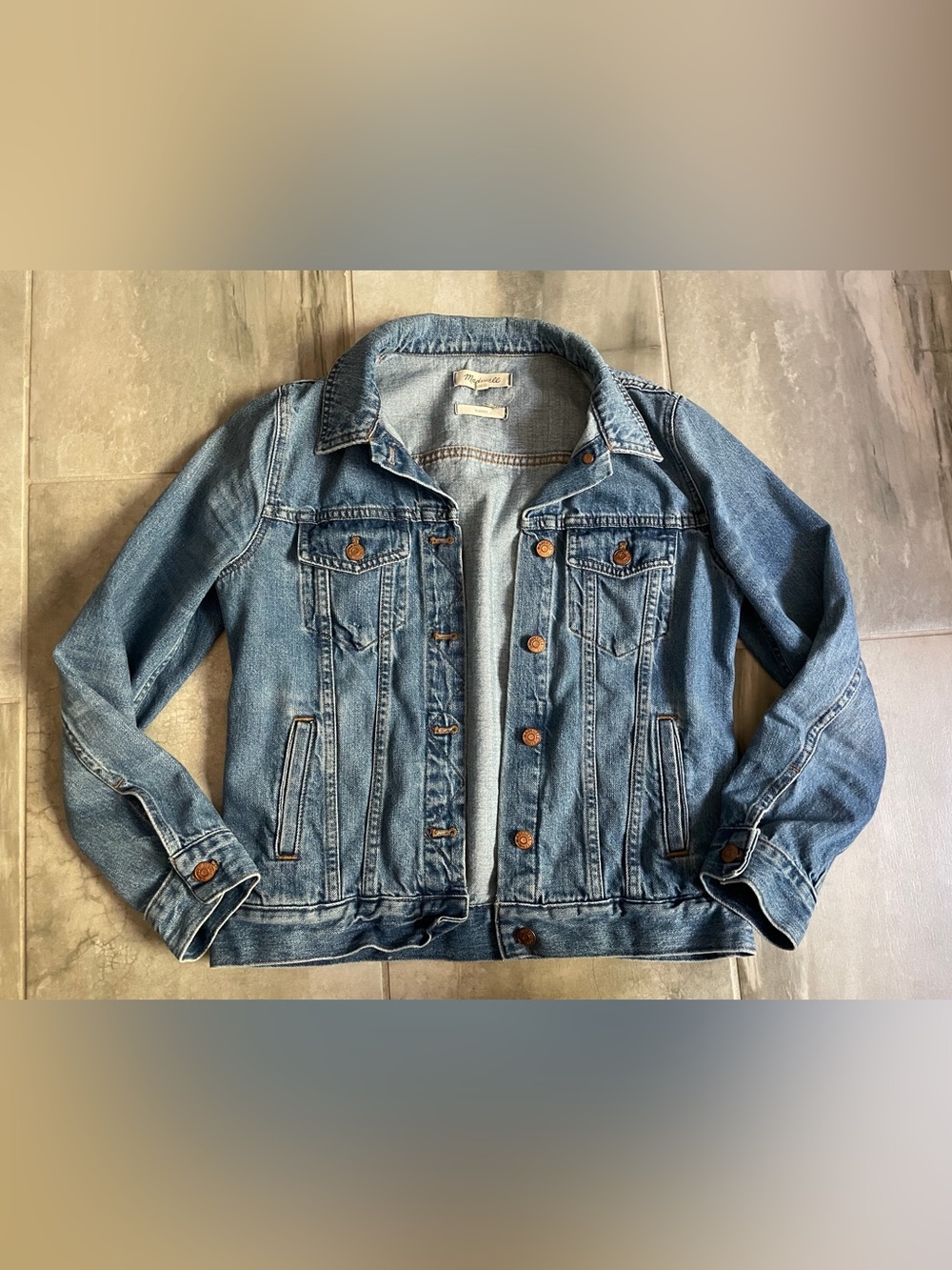 Madewell Women's Classic The Jean Jacket/Denim Jacket Pinter Wash Size M Medium